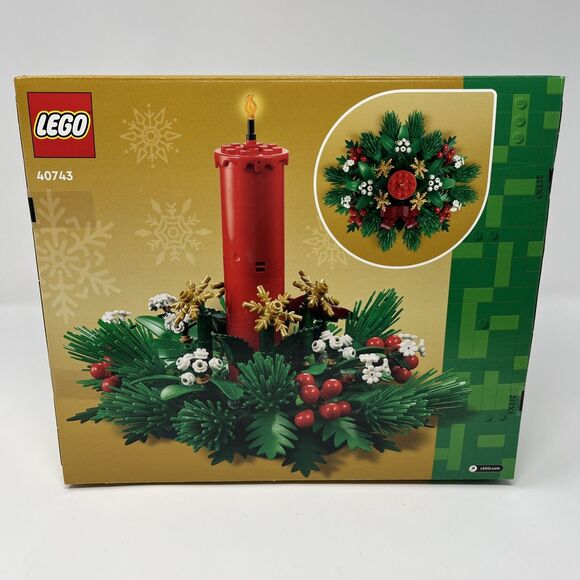 NEW LEGO 40743 Christmas Table Decoration Candle Building Set Holiday Xmas - Picture 2 of 6